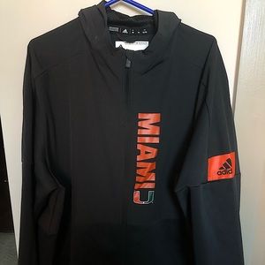 NWOT - University Of Miami Zip Up - Athletic Performance Jacket